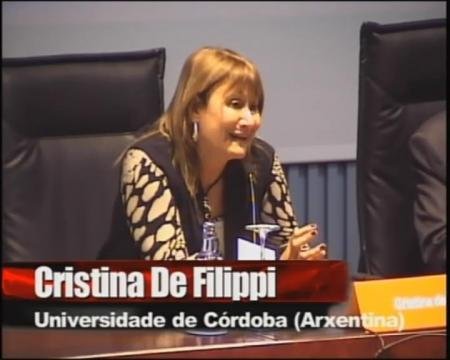 Cristina de Filippi, catedr&aacute;tica de Dereito Romano da Universidade Cat&oacute;lica de C&oacute;rdoba (Arxentina).